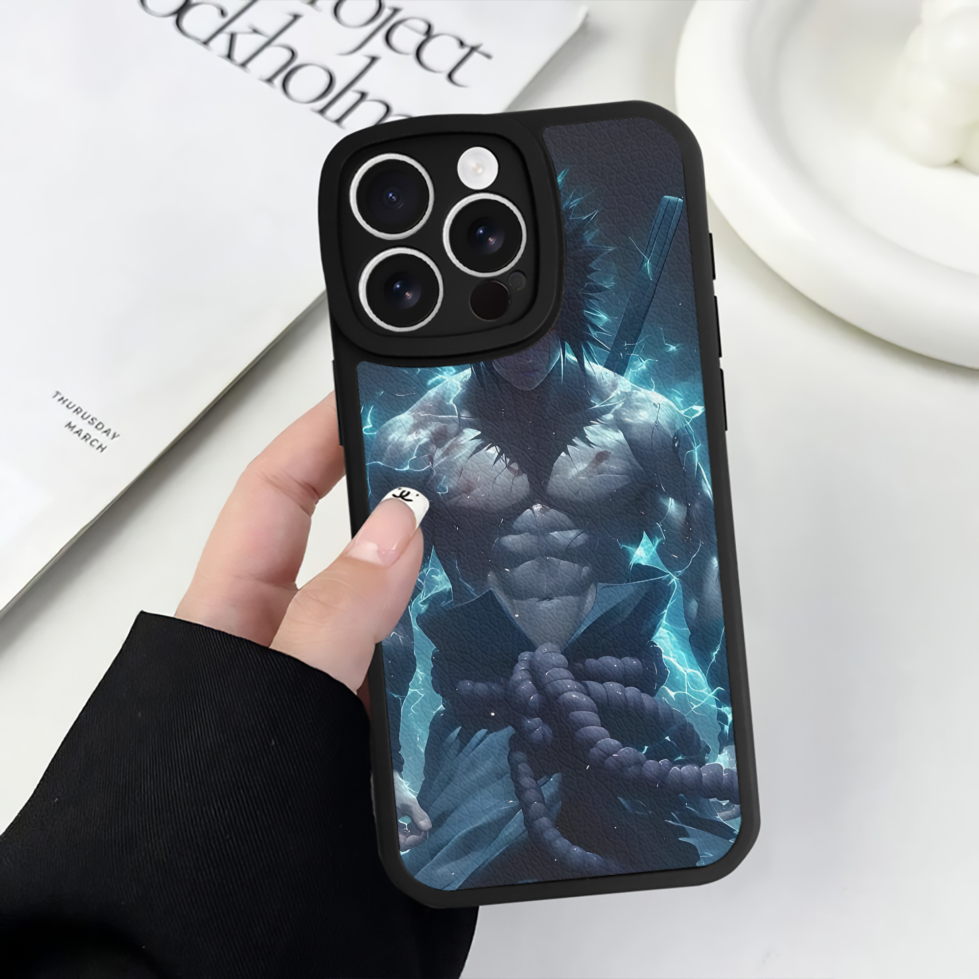 （画像用） NARUTO -ナルト- NARUTO -ナルト- 疾風伝 【iPhone 16シリーズ対応】シリコンスマホケース（レザー調） 材質：シリコン